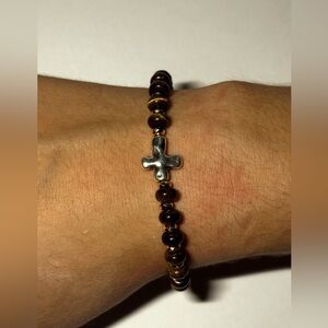 Dark Brown Cross Braclet